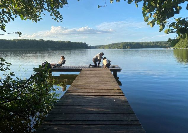 Steg Campingplatz Ellbogensee, Foto: Amelie Kemmerzehl, Lizenz: Amelie Kemmerzehl