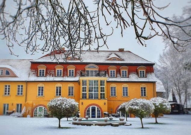Havelschloss im Schnee, Foto: Manuel Lipke, Lizenz: Havelschloss Zehdenick
