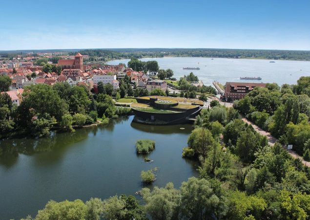 Luftbild Müritzeum, Foto: copter-drone.com, Lizenz: Müritzeum gGmbH