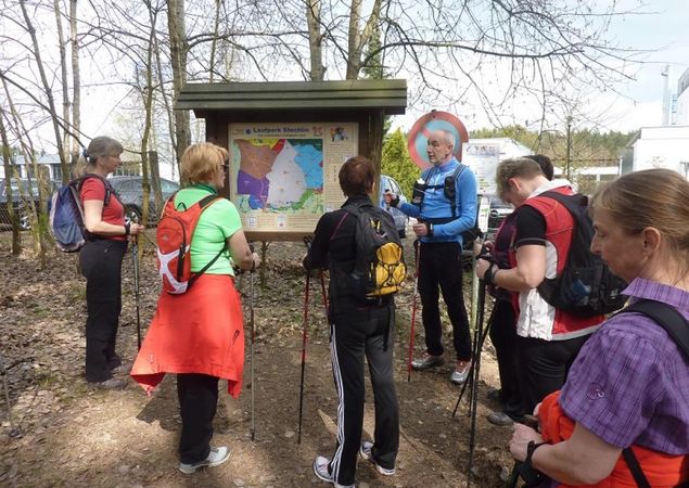 Laufen im Laufpark Stechlin, Foto: Herrn Wolff Laufen im Laufpark Stechlin, Foto: Herrn Wolff