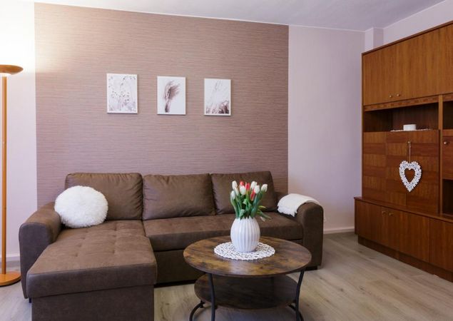 Wohnzimmer in der Ferienwohung Günther, Foto: Nicole Krüger, Lizenz: Kerstin Günther